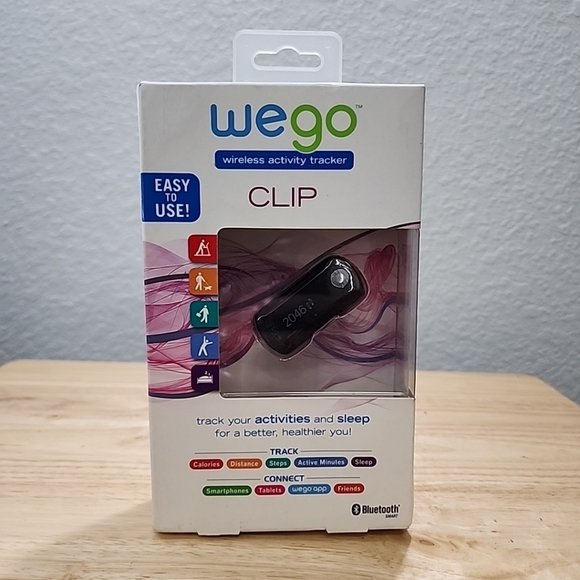 NOB WeGo Clip WO1559BK Wireless Activity Tracker Black. - Picture 1 of 6